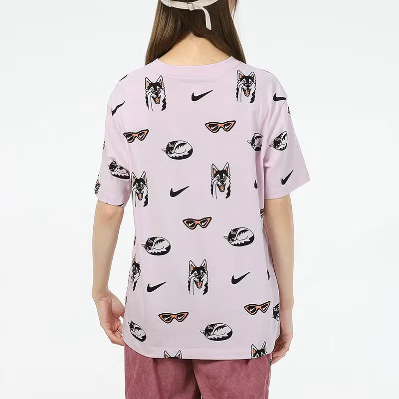 Футболка с принтом Dog AOP Nike, розовый — фото 4