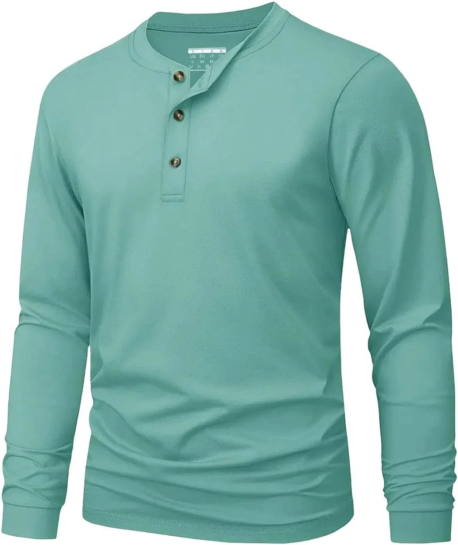 Мужская футболка с длинным рукавом Henley Vintage Generic, 46
