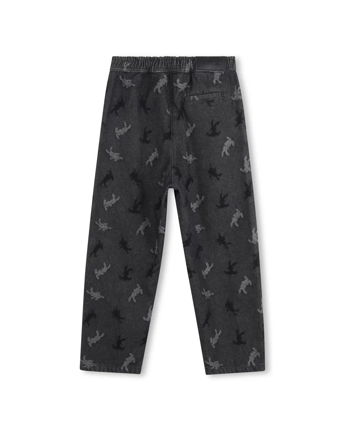 Детские джинсы для мальчиков хлопковые Vaquero de niño con fantasía Kenzo Kids, Gris — фото 3