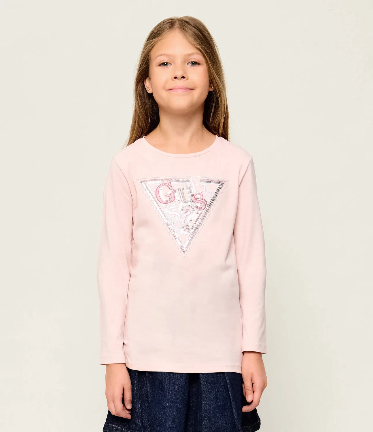 Блузка с длинным рукавом Guess, Rosa Cipria