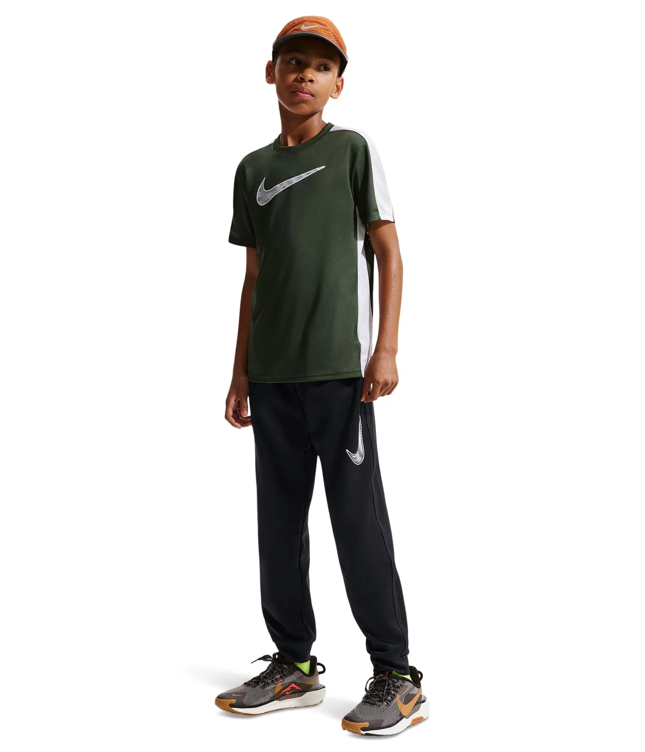 Тренировочные штаны Multi Dri-FIT из трикотажа (для малышей и детей постарше) Nike Kids, Black/White