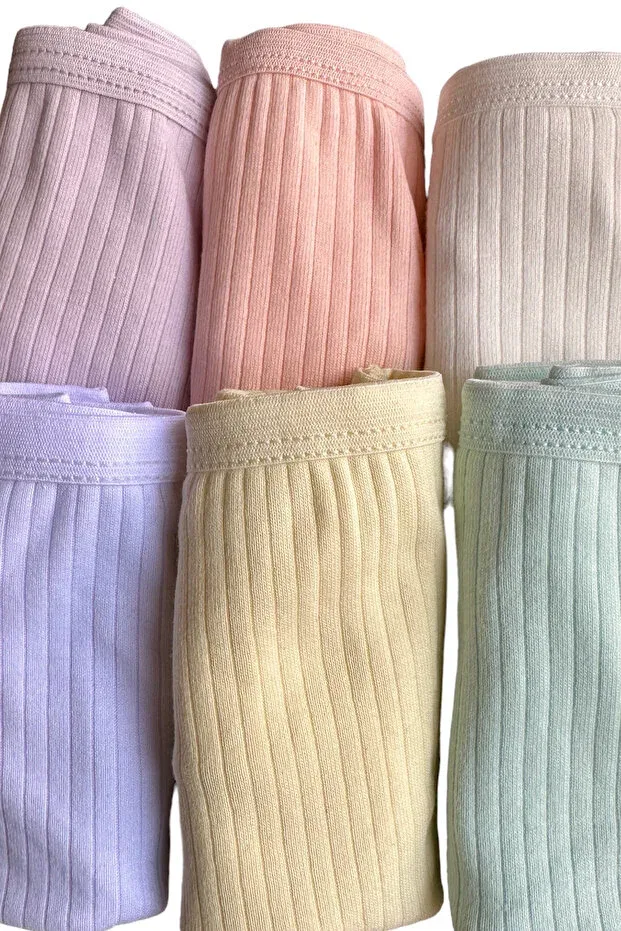 Детские боксеры для мальчиков хлопковые Katmirra fitlli girl's pastel color cotton boxer 6 pieces Dondeza, Pastel — фото 3