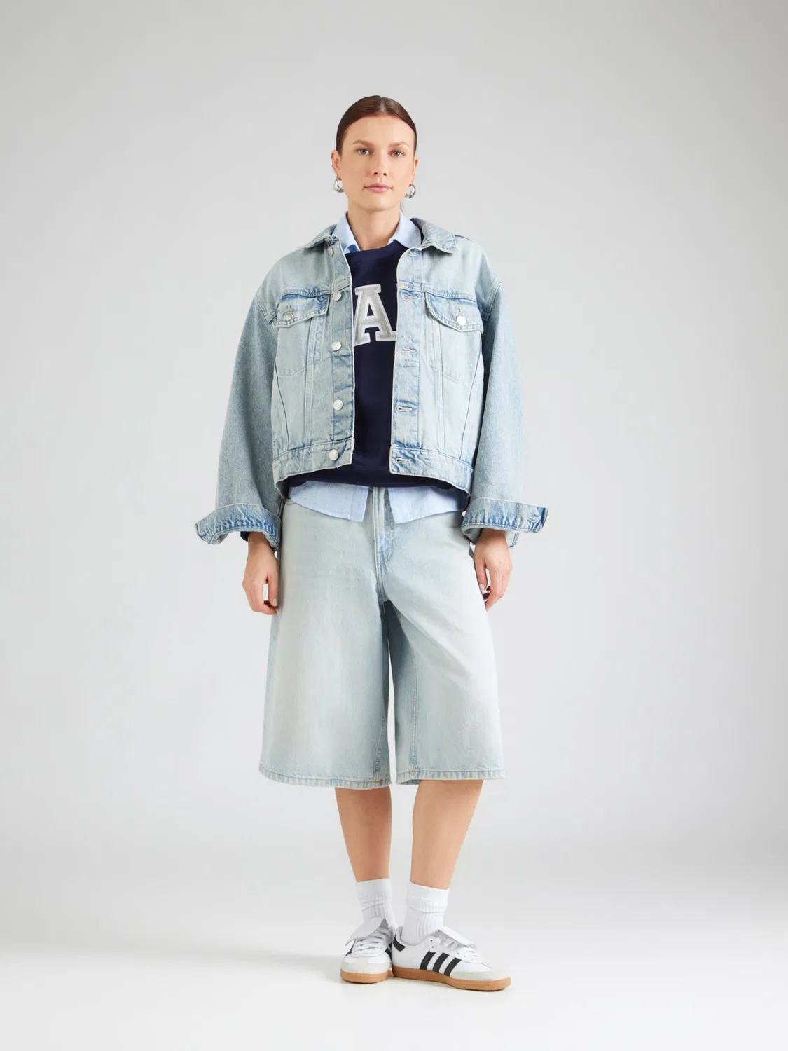 Толстовка Gap HERITAGE темно-синего цвета — фото 4