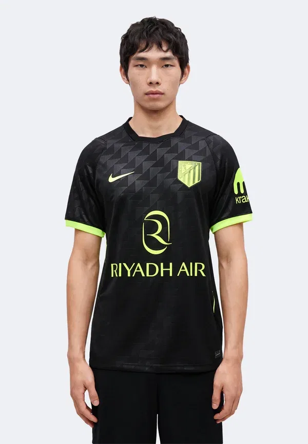 Футболка Dri-fit Atletico Madrid 2026 Stadium Home, Nike Performance, черный/Volt