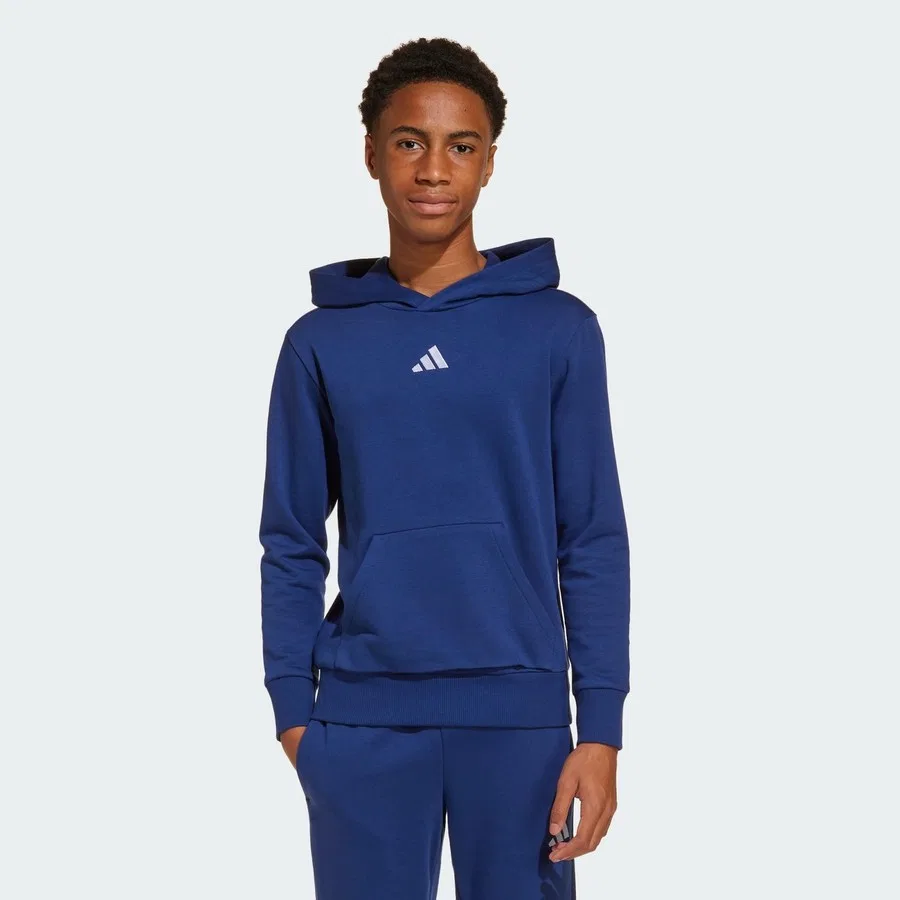 Худи детское с длинным рукавом Sportswear JY0612 Essentials Hoodie Kids adidas, Сине-белый — фото 2