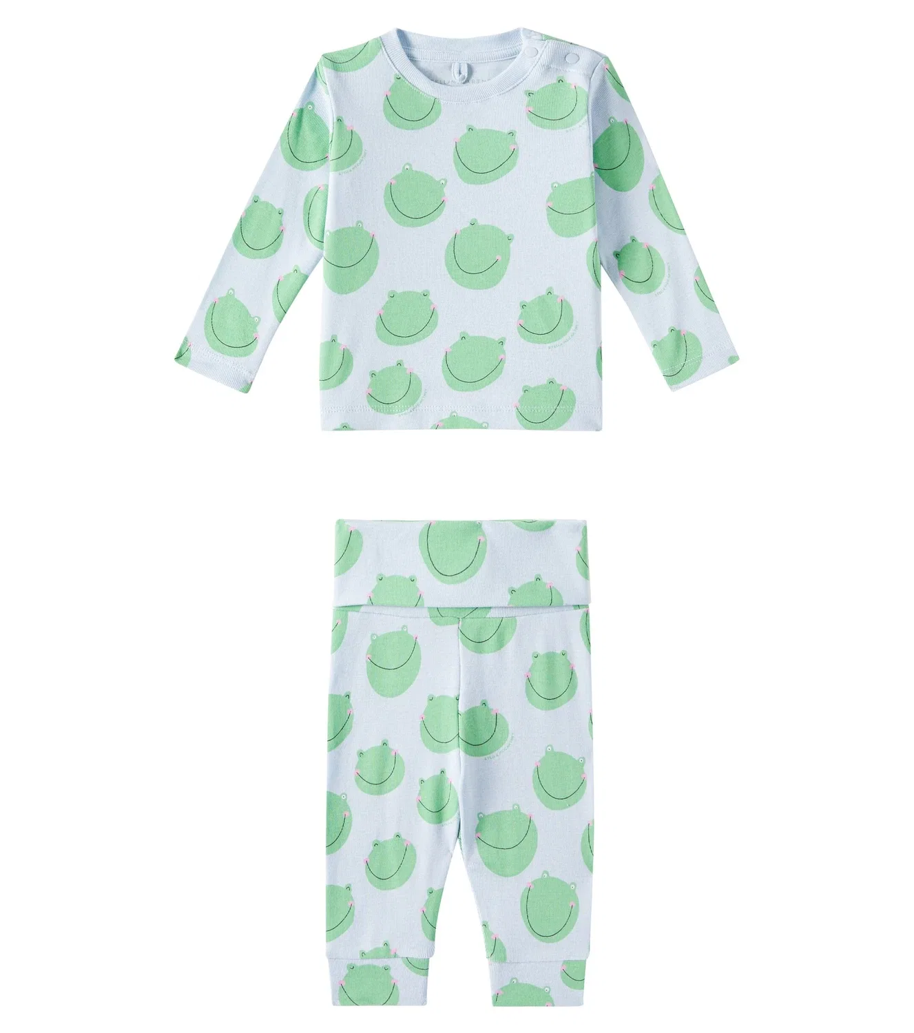 Комплект из свитшота и леггинсов хлопковый Stella Mccartney Kids, голубой