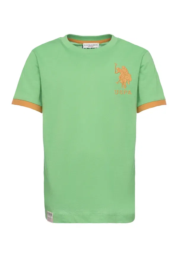 Футболка с вышивкой print t-shirt U.S. Polo Assn., verde, зеленый — фото 3