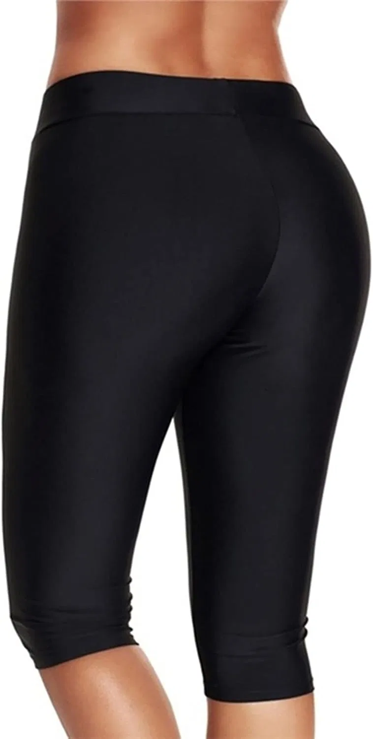 Женские шорты для плавания с высокой талией Board Shorts, Black