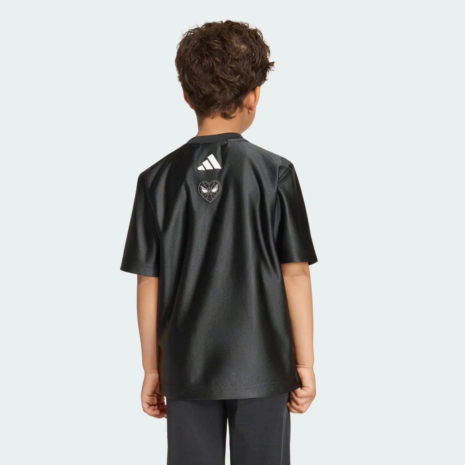 Детская футболка с принтом Marvel Spider-Man Adidas, Schwarz / Weiss — фото 3