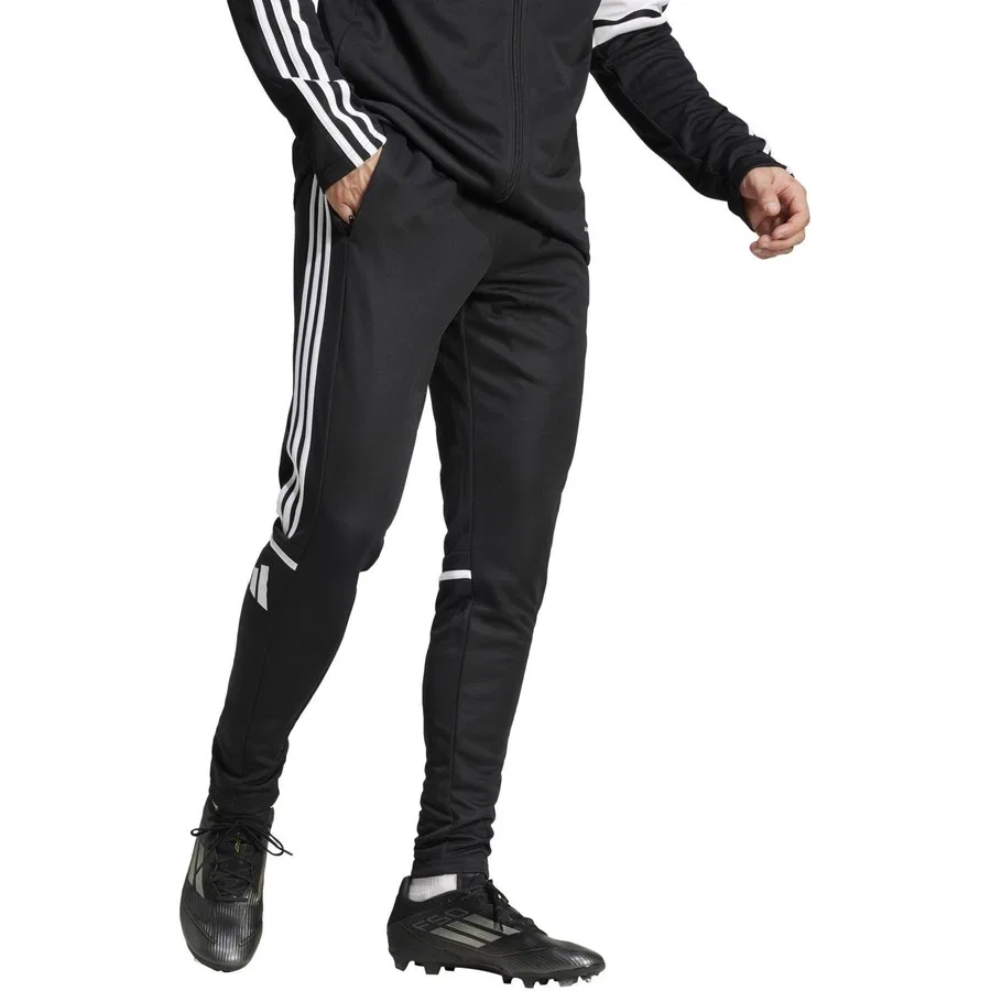 Спортивные штаны с принтом, модель SQ25 Tr Pnt, adidas, Черный