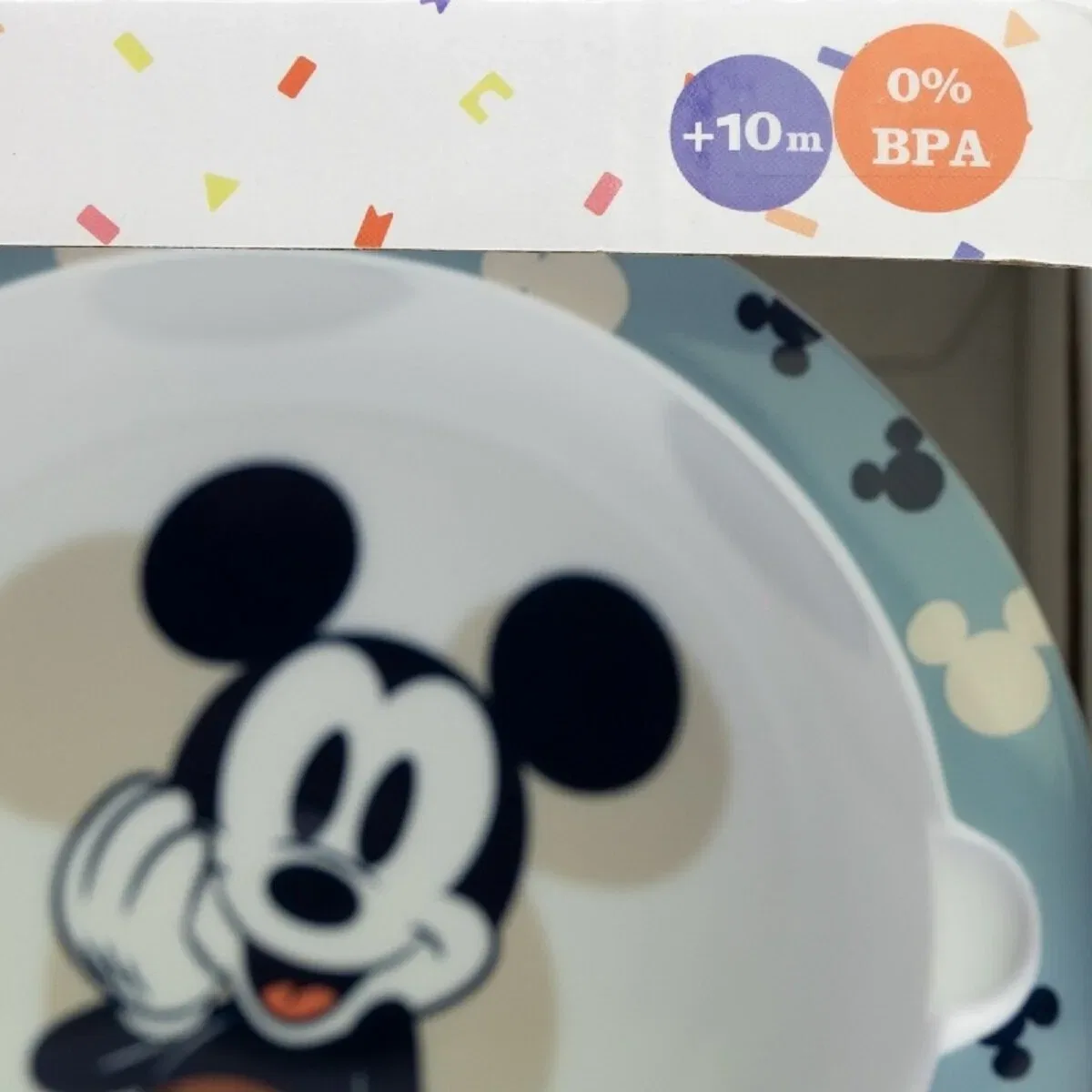 Набор посуды для малыша 3-предметный с чашкой, миской и ложкой Disney Mickey Mouse — фото 3