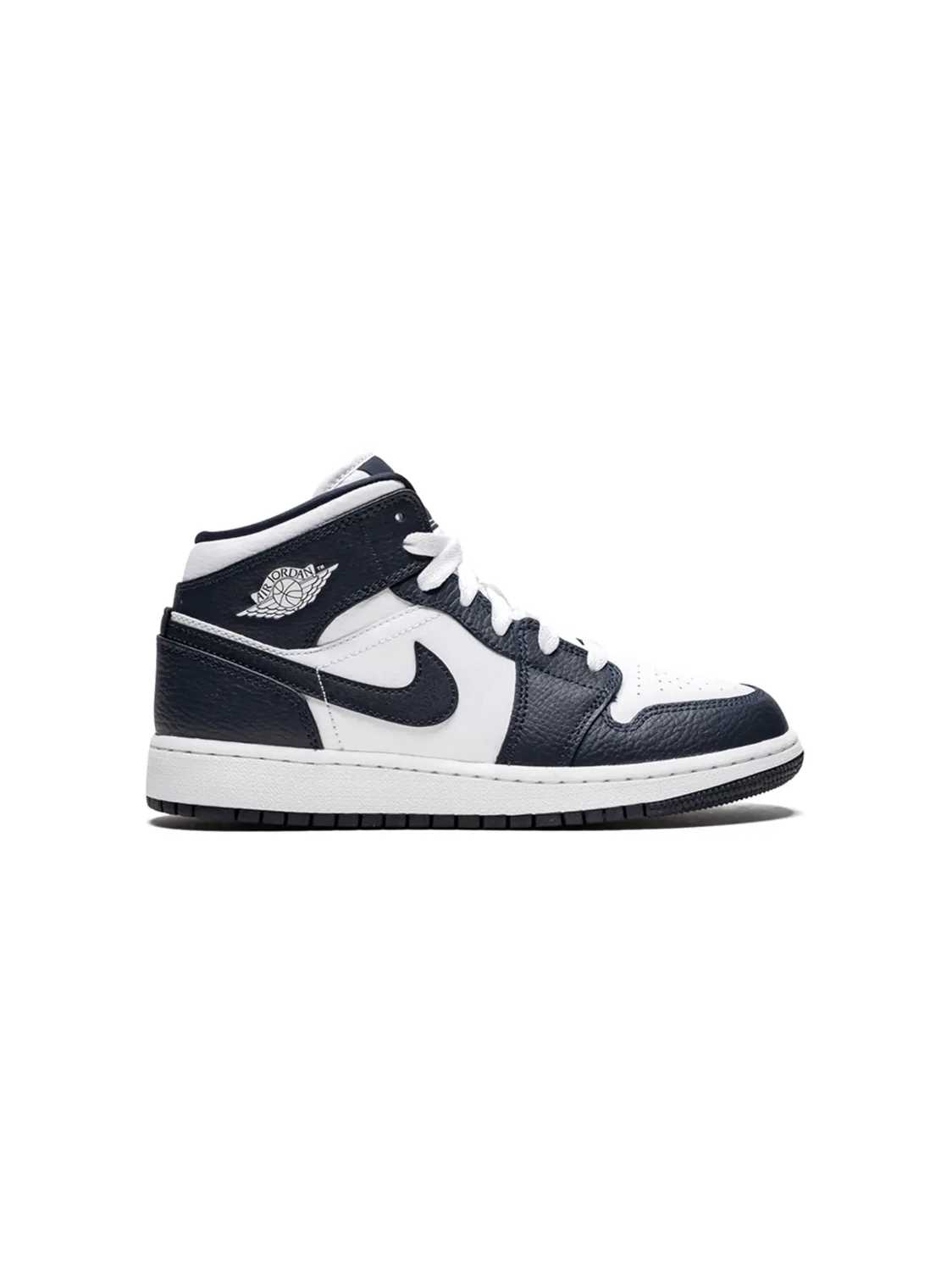 Кроссовки Air Jordan 1 Mid Obsidian, белый