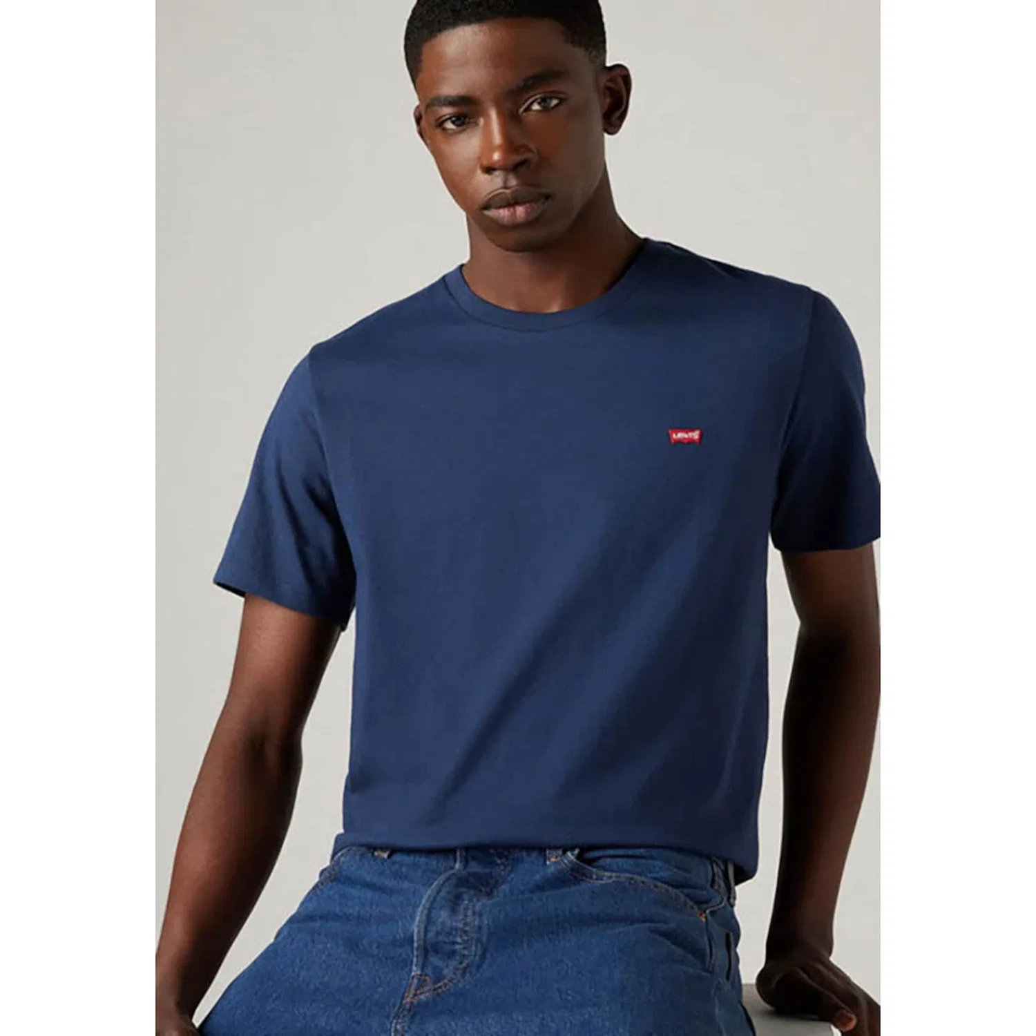 Мужская хлопковая футболка Levi's, Navy — фото 4
