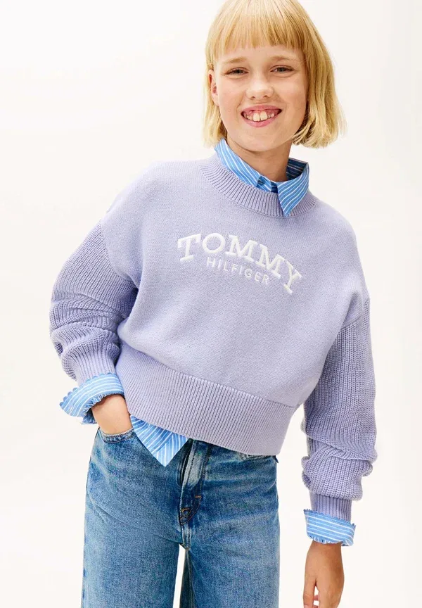 Джемпер из 100% хлопка Jumper Tommy Hilfiger, Periwinkle Dusk — фото 2