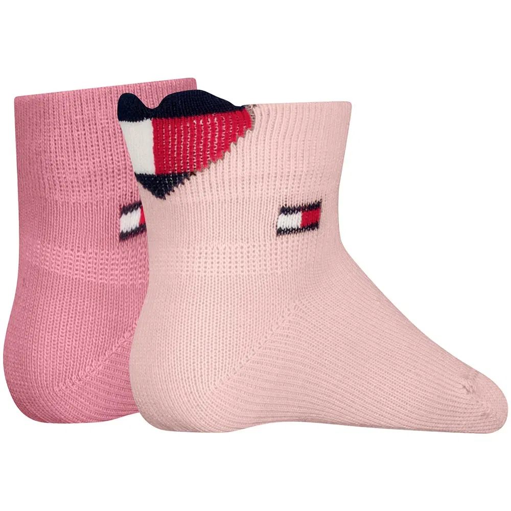 Детские носки для девочек из хлопка Tommy hilfiger, Pink — фото 2