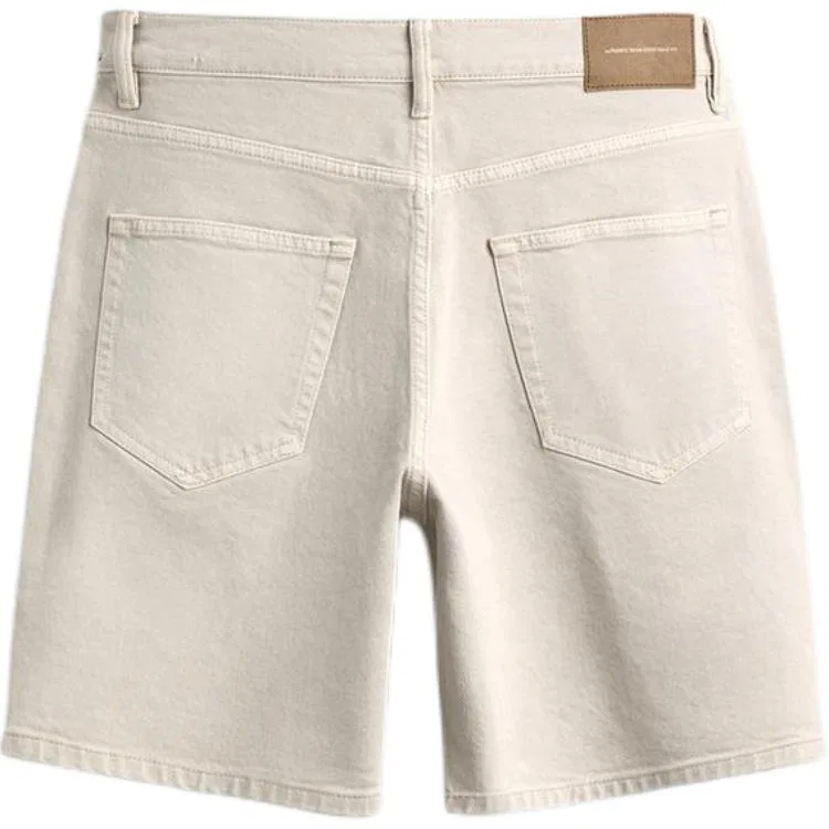 Мужские джинсовые шорты с принтом Raw White ZARA, Raw White — фото 3