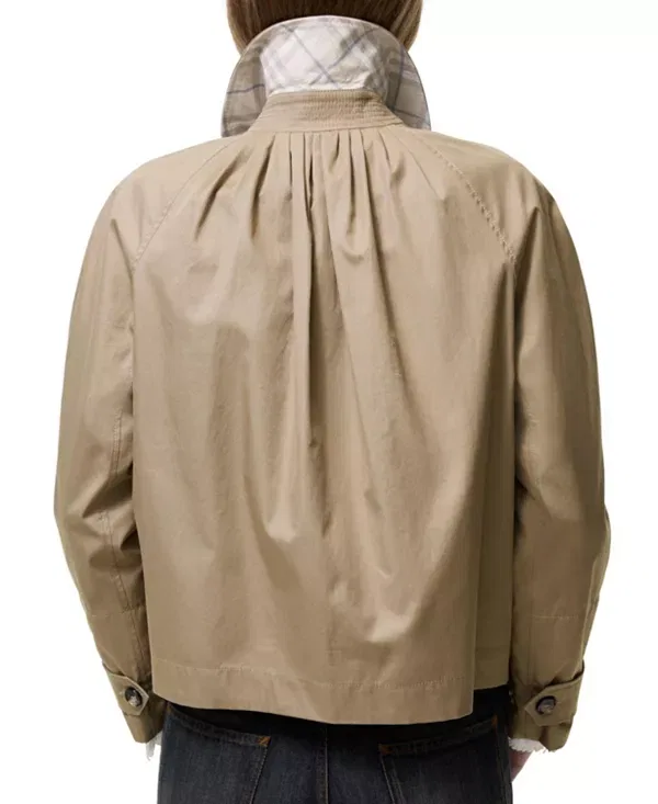 Женское пальто из тропической габардина Tickhill Burberry, Saltmarsh Beige — фото 3