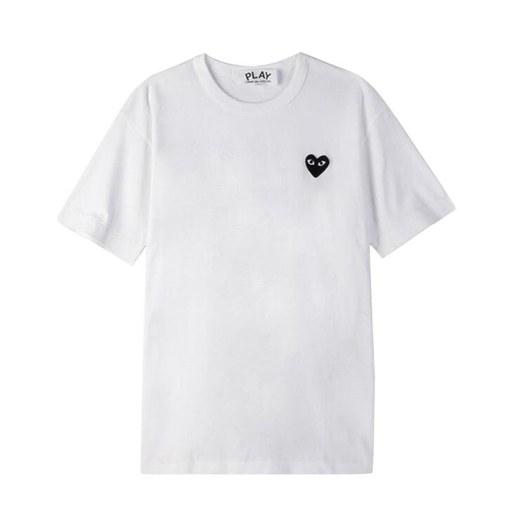

Футболка Comme des Garçons PLAY Heart Logo Short-Sleeve T-Shirt 'White', белый