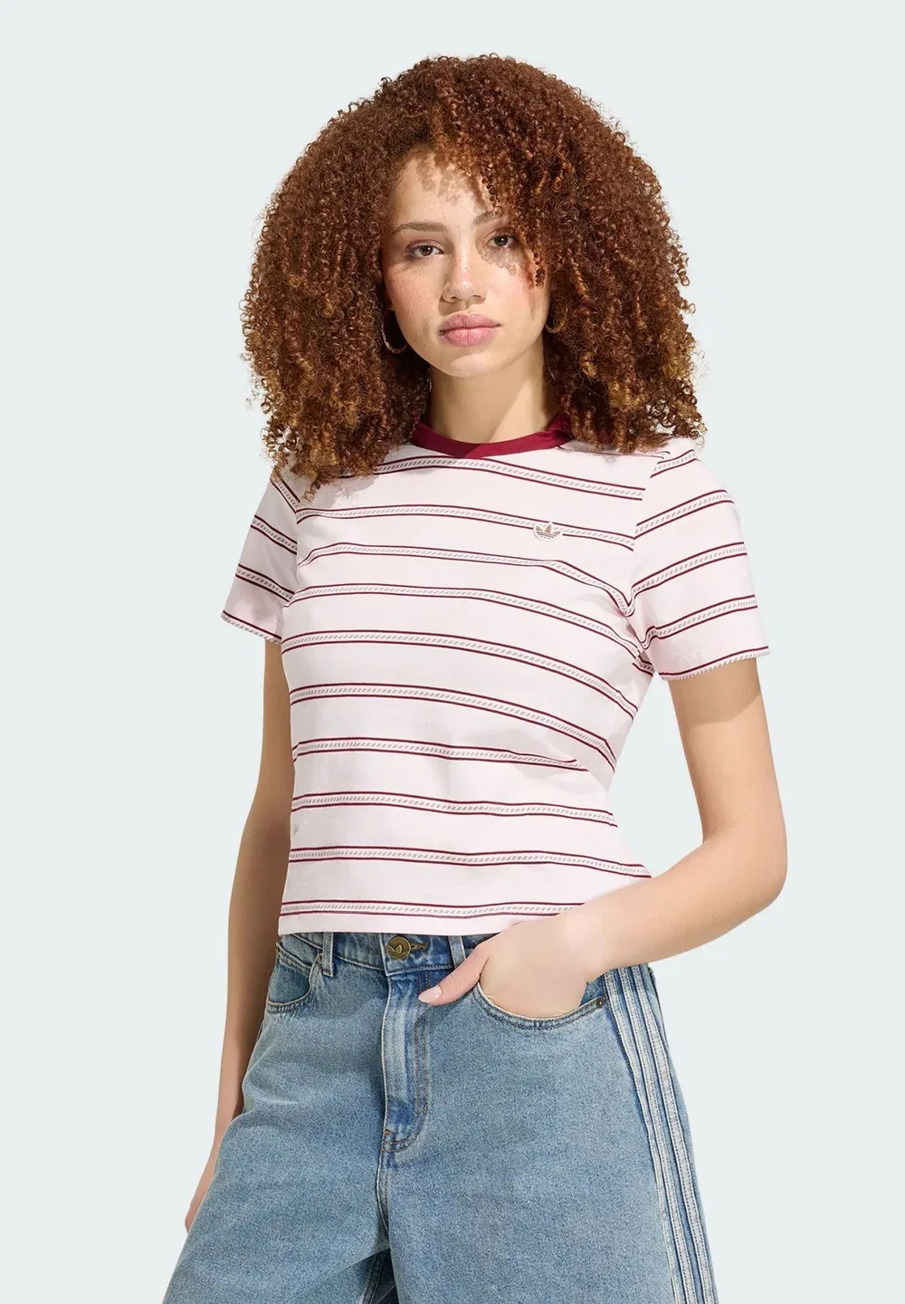 Рубашка-Поло Resort s w2 Adidas Originals, Distilled Pink/Collegiate Burgundy/Khaki Six