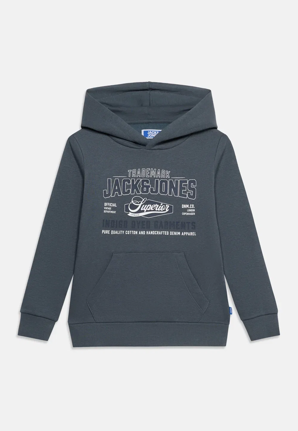 Толстовка Jjelogo sweat hood 2 col aw26 sn jnr - hoodie Jack & Jones Junior, Turbulence — фото 3