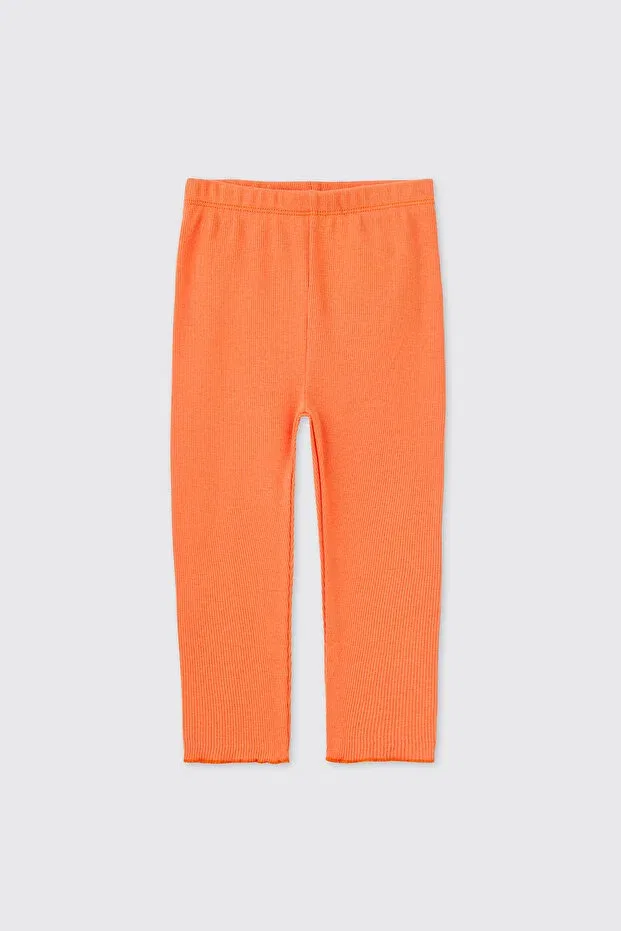 Детские леггинсы для девочек однотонные Panço, Oranj