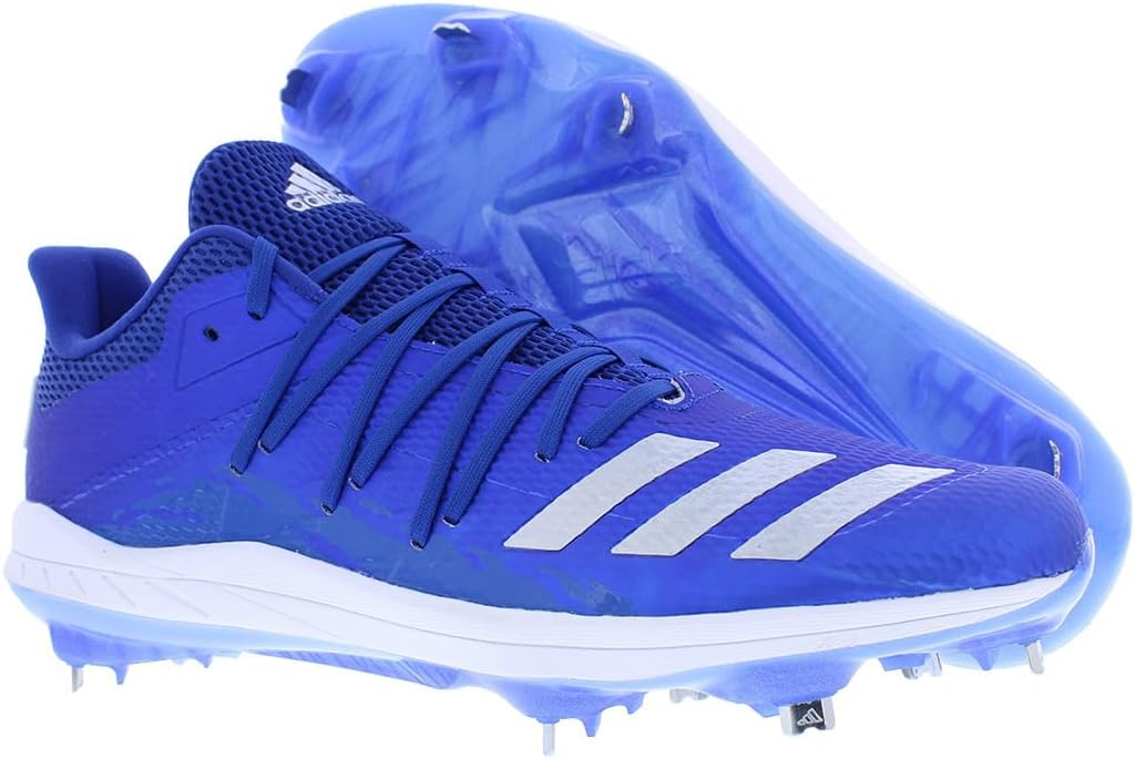 Бейсбольные бутсы для мужчин Adidas Afterburner 6, металлик/синий — фото 4