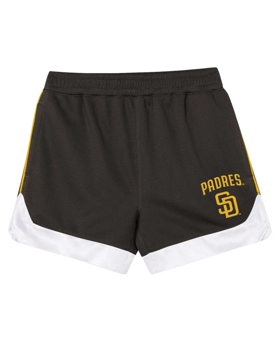 Комплект из футболки и шорт San Diego Padres Pinch Hitter Infielder Outerstuff, Brown — фото 4
