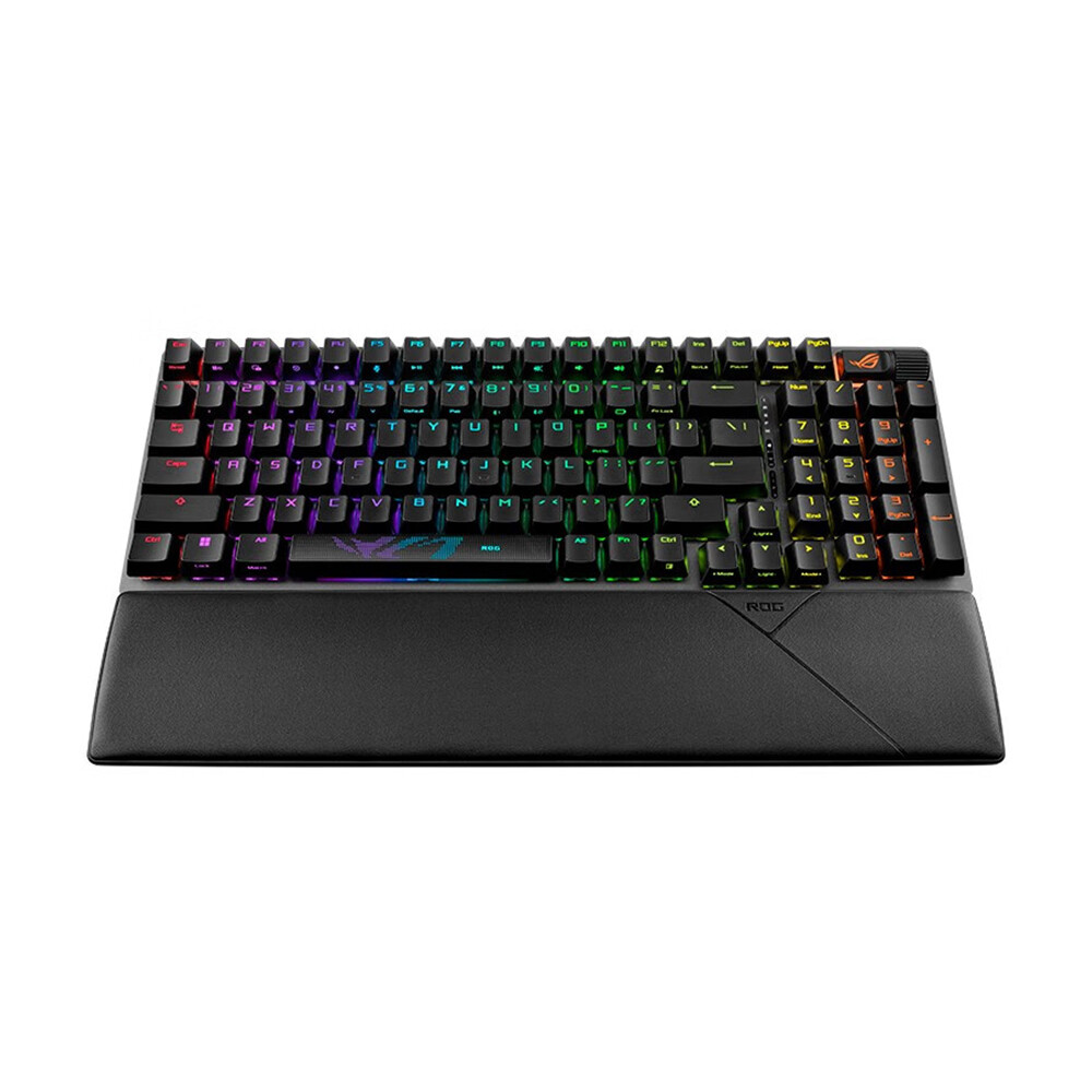 Клавиатура игровая Asus ROG Strix Scope II 96, NX Ice Storm gray, ABS, чёрный, английская раскладка — фото 4