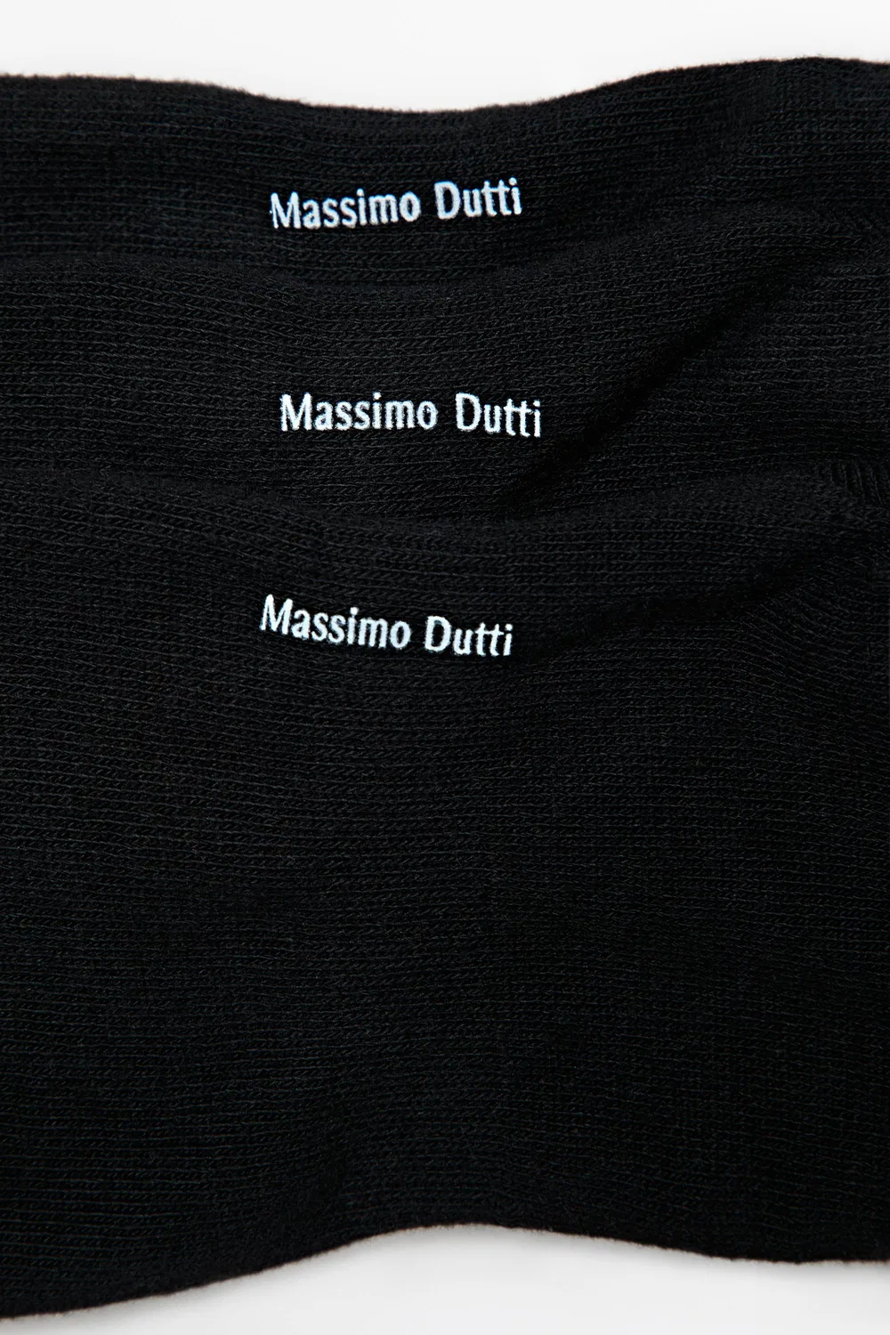 Носки Massimo Dutti, набор из трех пар невидимые для обуви, черный — фото 2