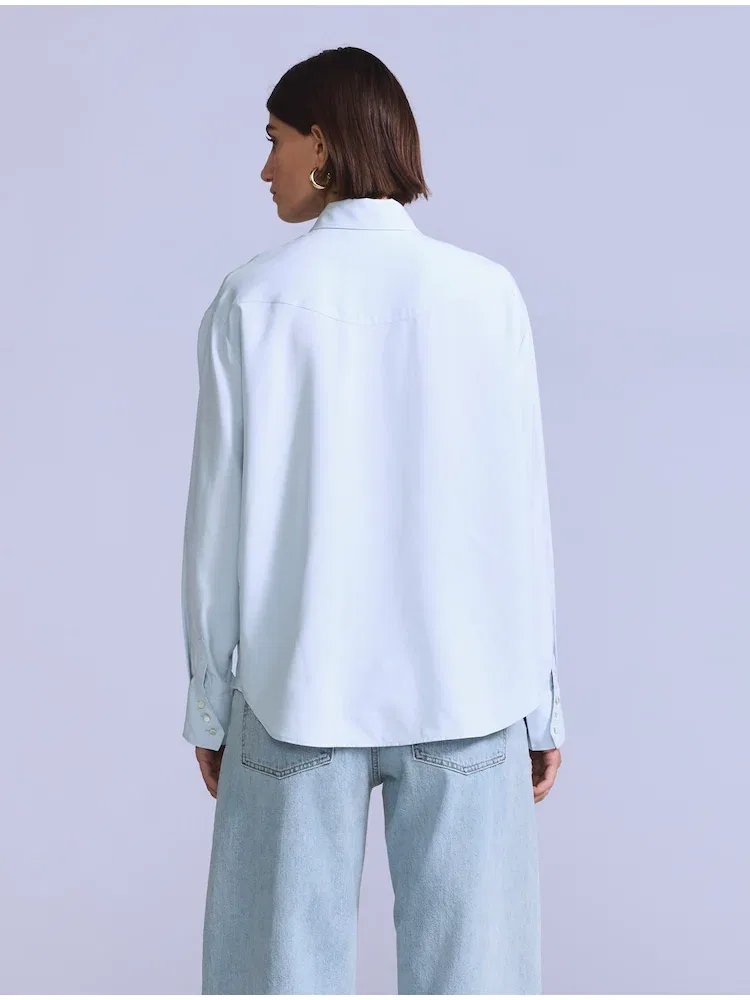 Джинсовая рубашка с длинным рукавом, модель Rider LEVIS — фото 3
