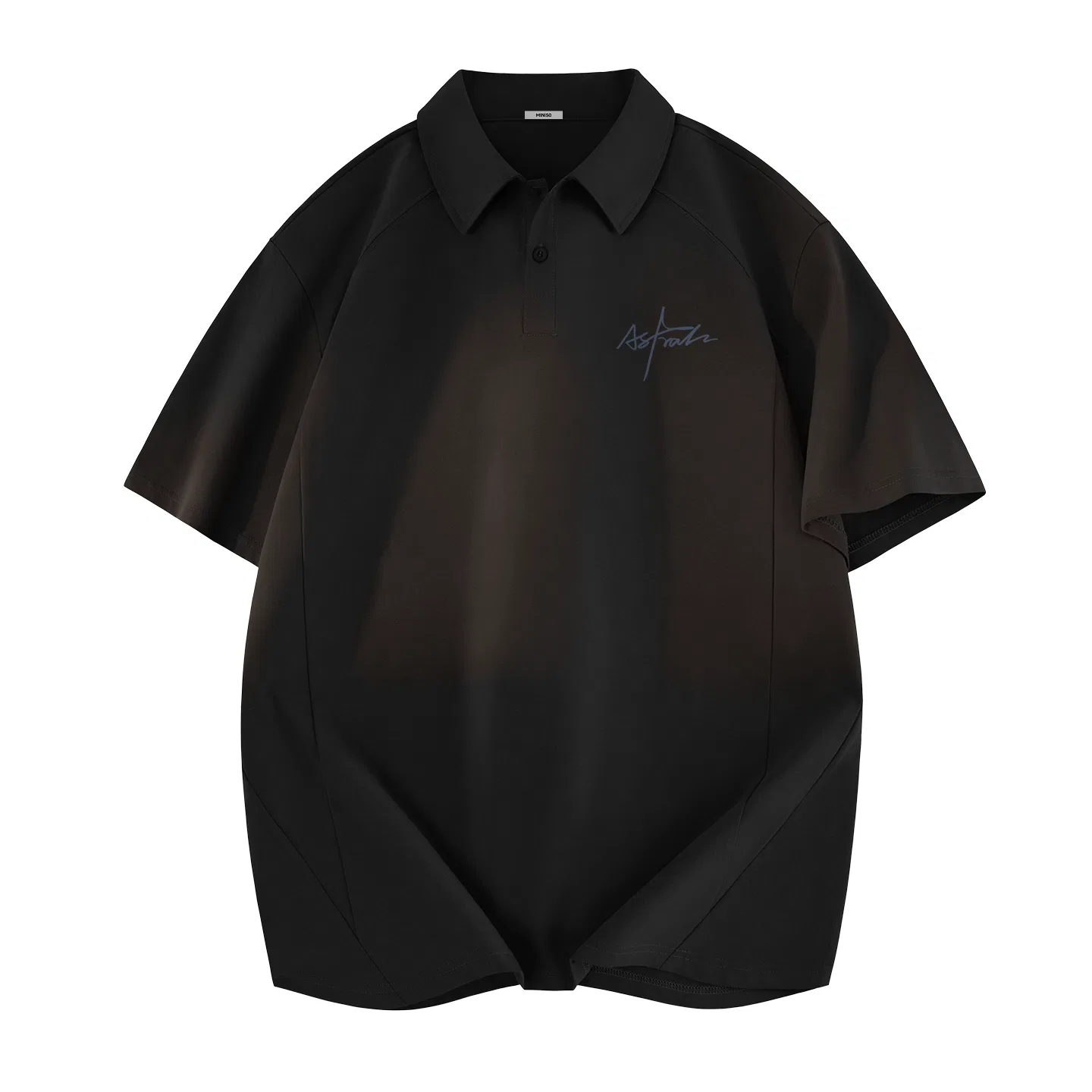 Детское поло с быстросохнущей защитой от солнца MINISO, Black (Pen End Light Shadow Chest Logo)