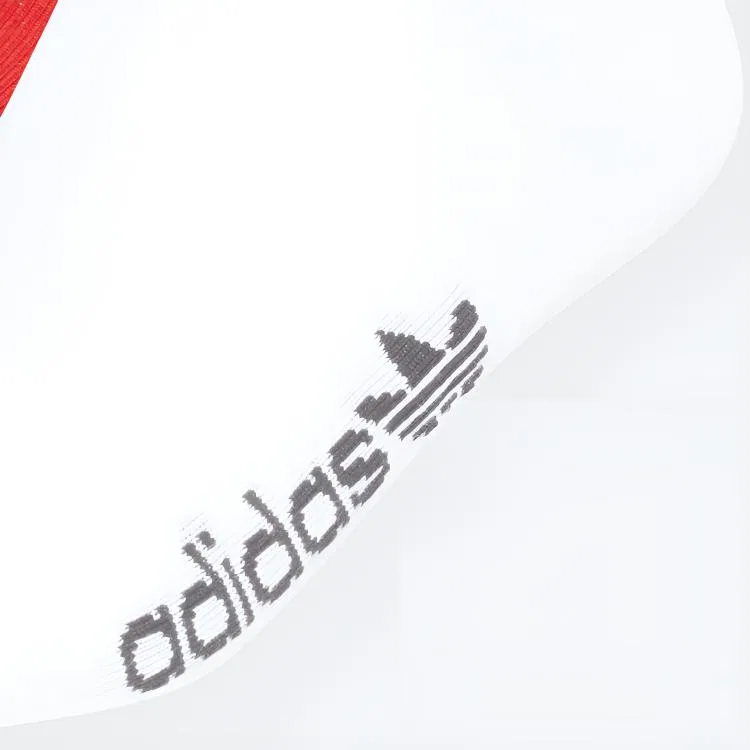 Носки спортивные Adidas Originals, 2 пары, White/Light Scarlet — фото 4
