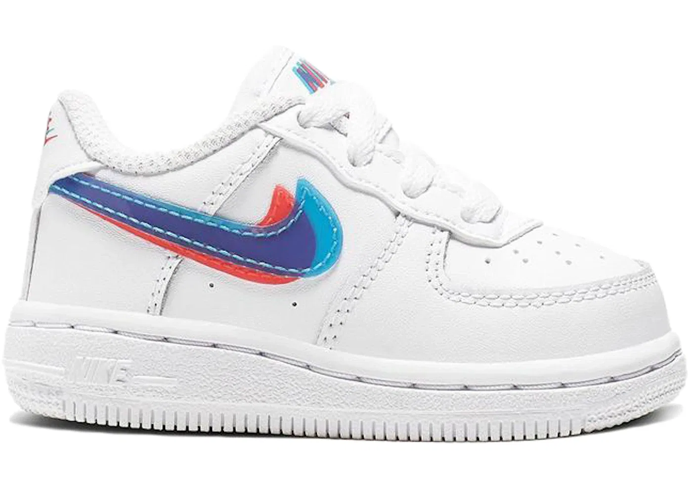 Детские кроссовки Lifestyle Nike Air Force 1 LV8, White/Blue Hero/Bright Crimson