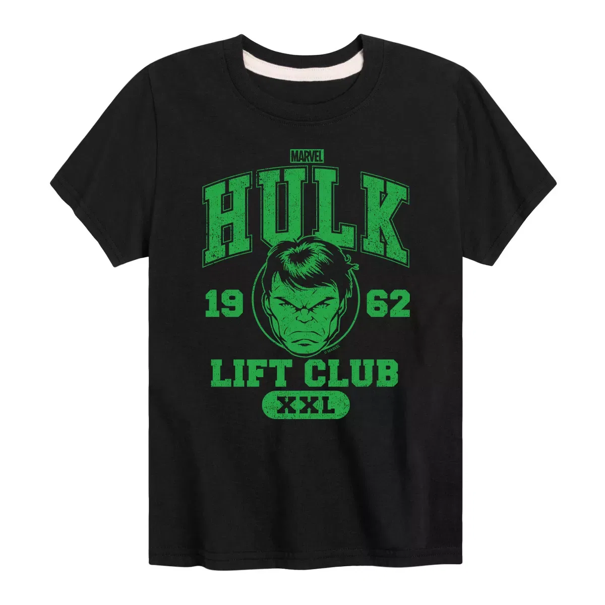 Детская футболка с принтом Hulk Lift Club Marvel, Heather Charcoal