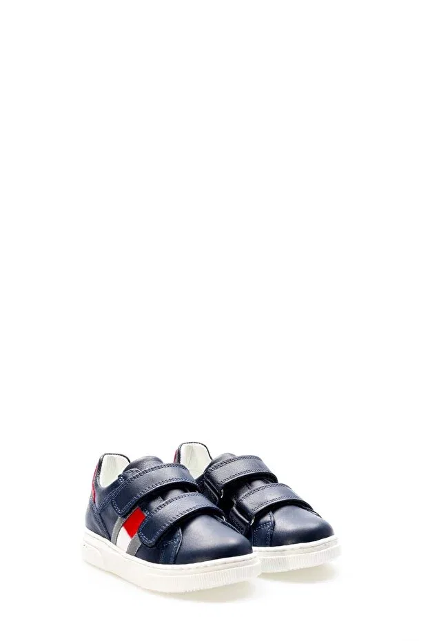 Детские повседневные туфли для девочек на липучке Mirgeshoes, Navy Blue