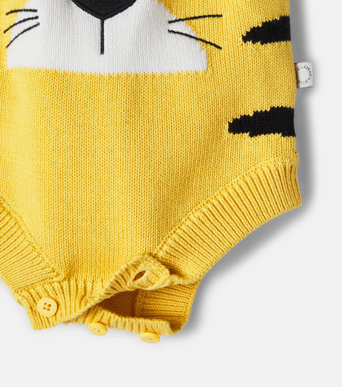 Боди хлопковое Stella Mccartney Kids, желтый — фото 4