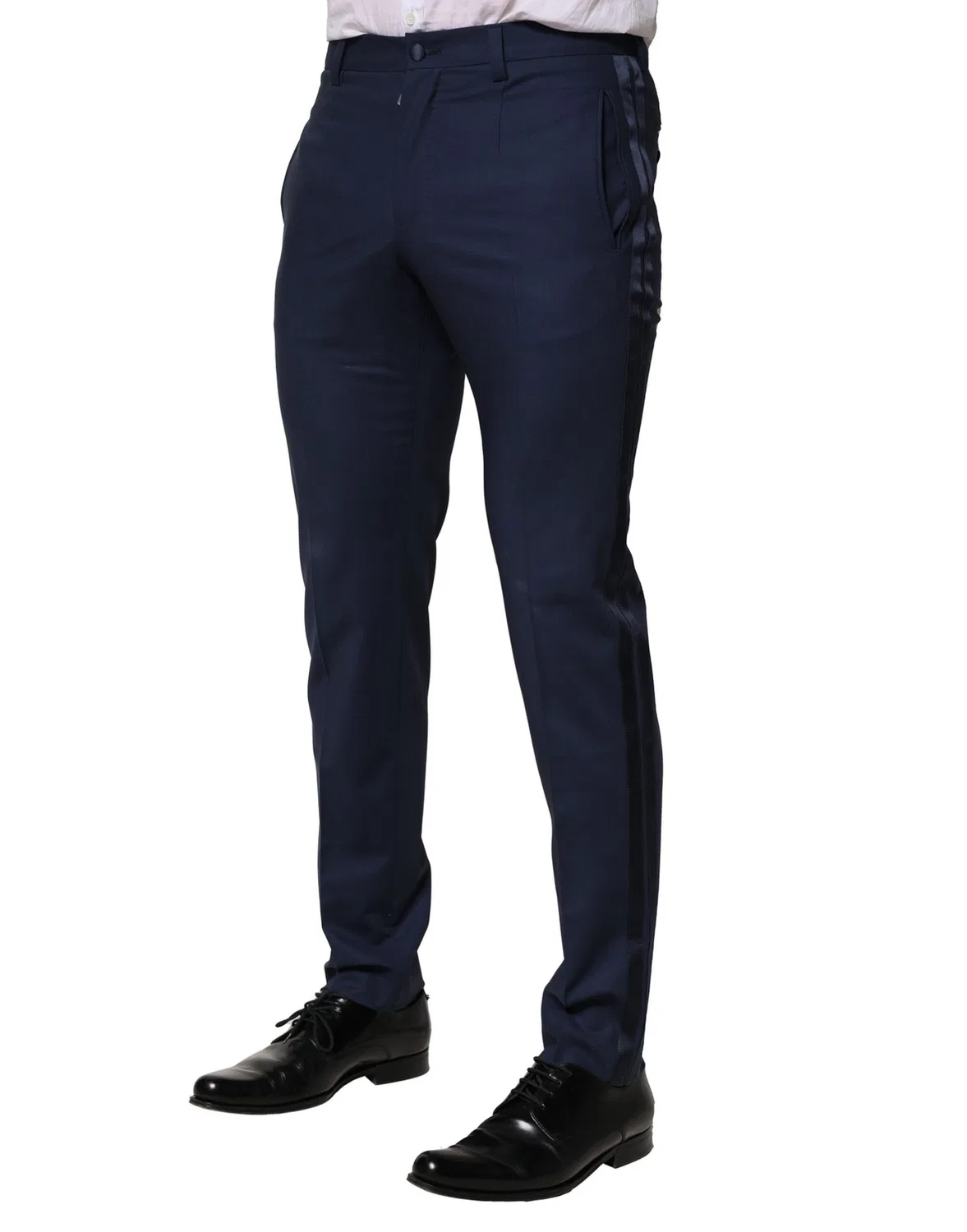 Мужские классические брюки из шерсти Dolce & Gabbana, Dark Blue — фото 3