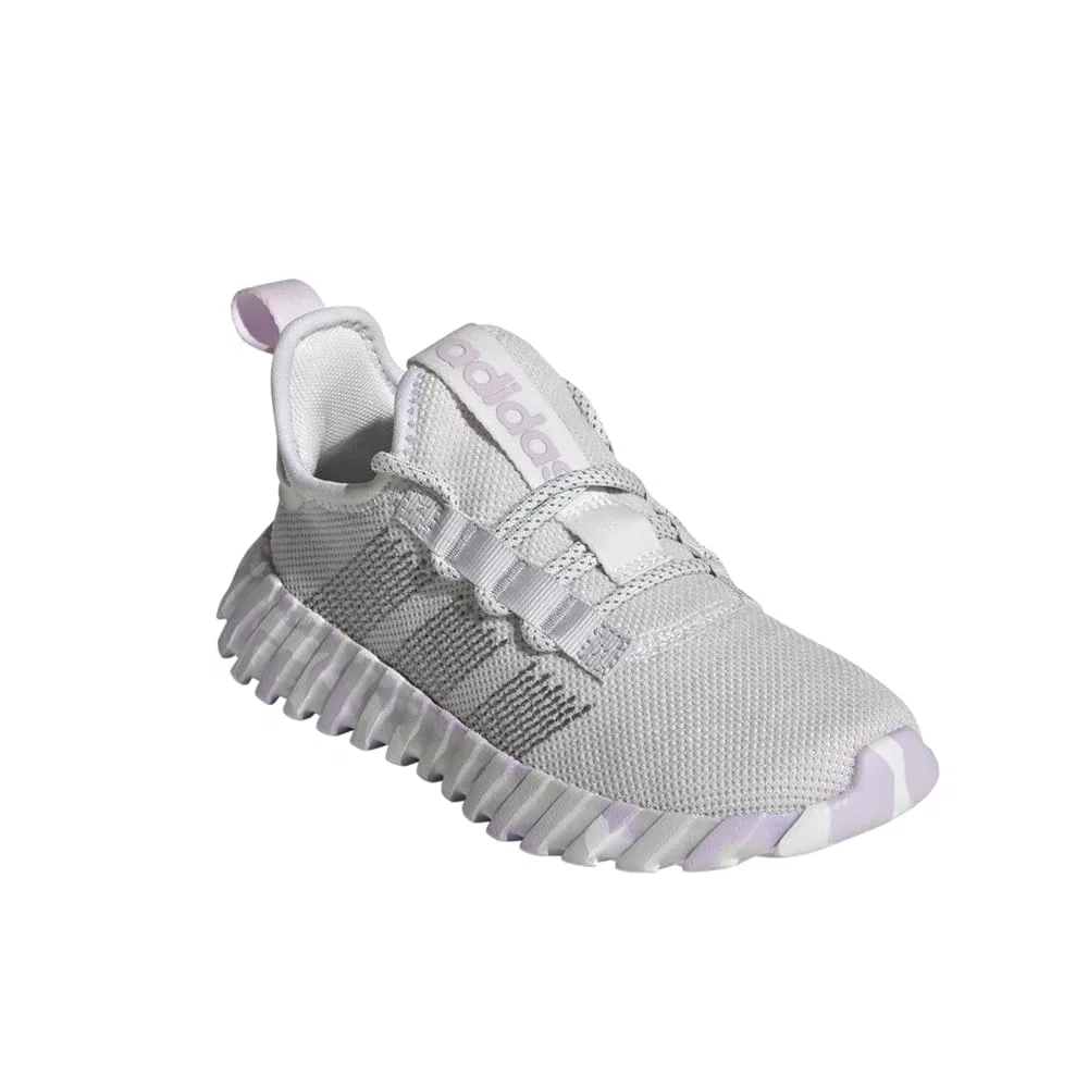 Детские кроссовки для мальчиков с закрытым носком Kaptir Flow Adidas, White Grey Frosted Lavender — фото 3