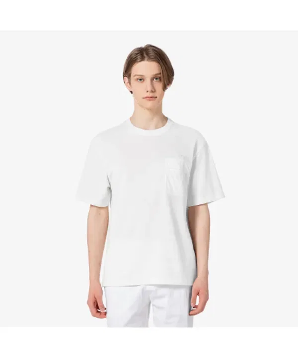 Футболка с накладным карманом th258e-55g 70v Lacoste