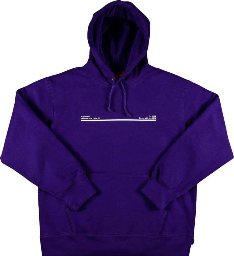 Толстовка Supreme Shop Hooded Sweatshirt - San Francisco 'Purple', фиолетовый — фото 2