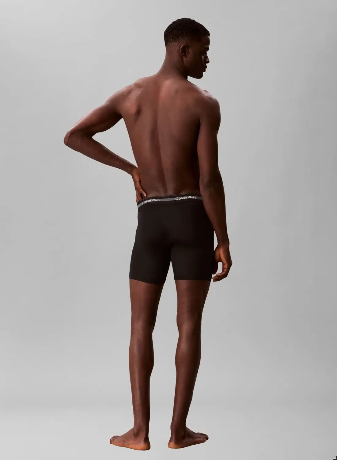 Боксеры-брифы с дышащей сеткой, 3 шт, Icon Tech Sport, Calvin Klein, черный — фото 3