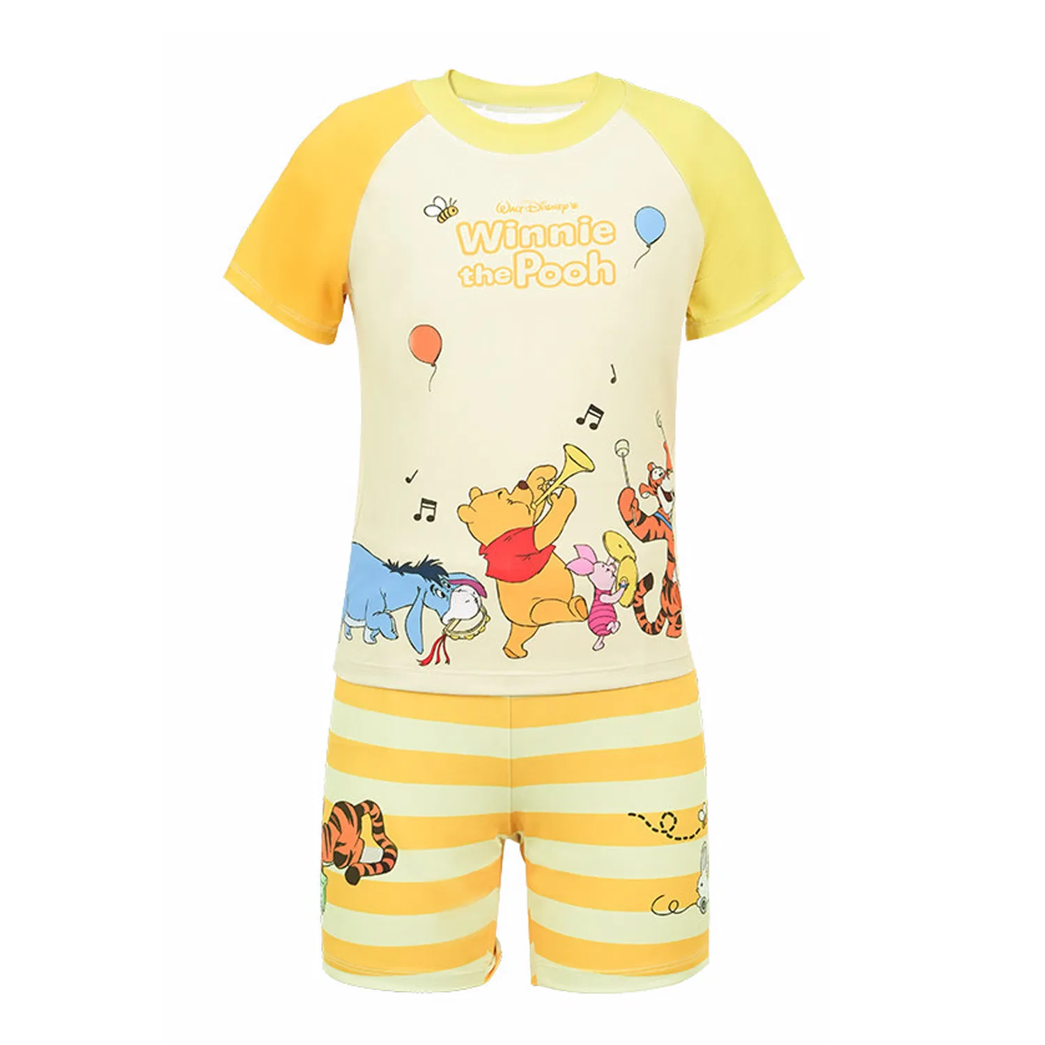 Детский комплект плавательных костюмов с принтом Disney, Yellow Winnie