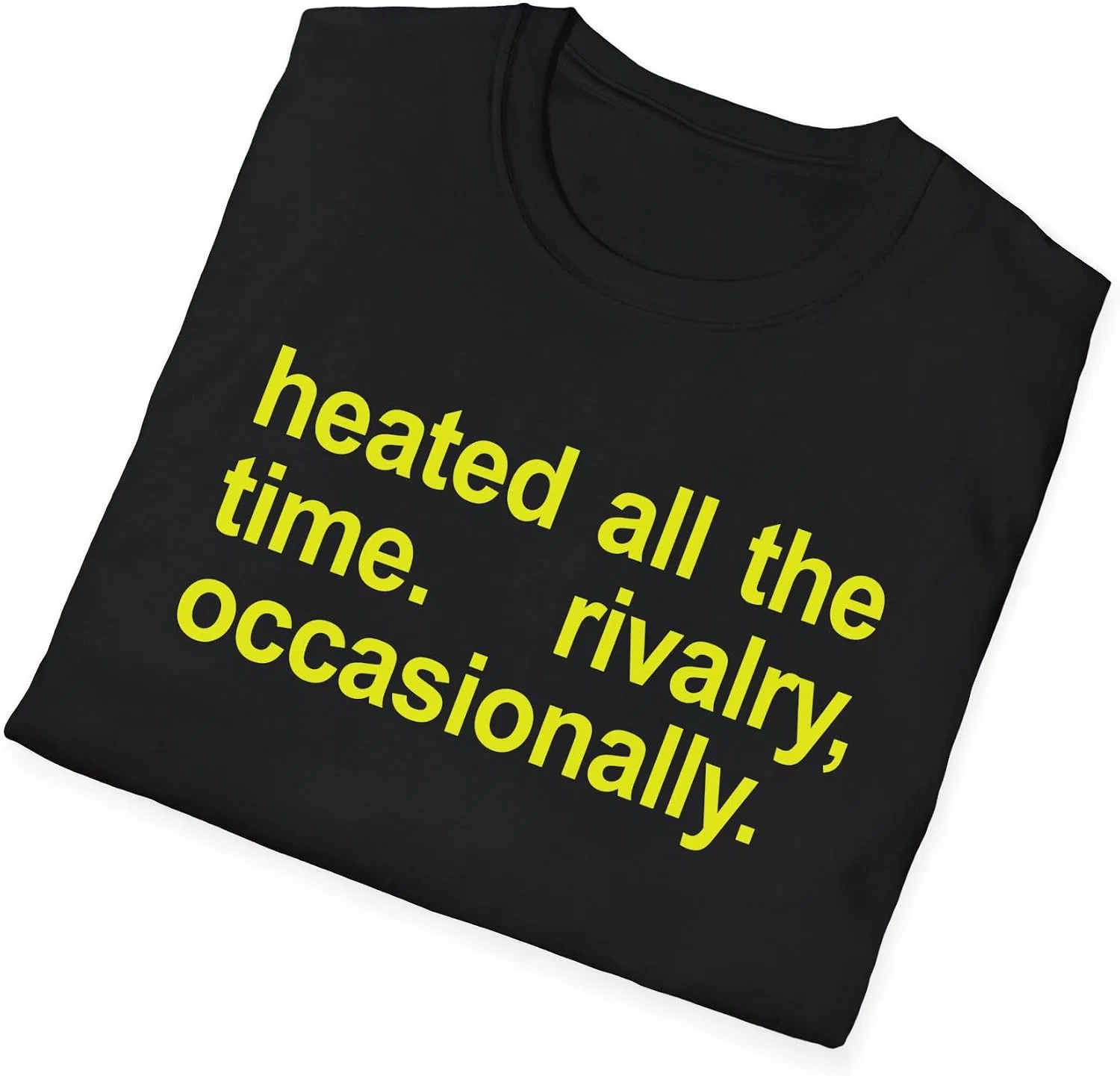 Мужская футболка с принтом Heated All The Time, чёрный — фото 4