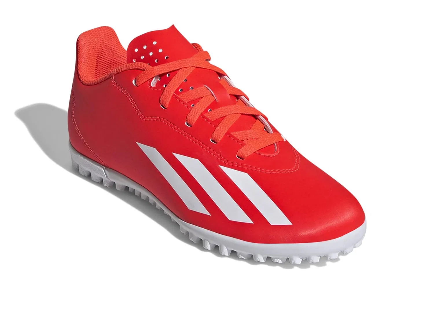Детские кроссовки для мальчиков с шипованной подошвой Soccer X Crazyfast Club Turf Adidas, Solar Red White Yellow Solar Team