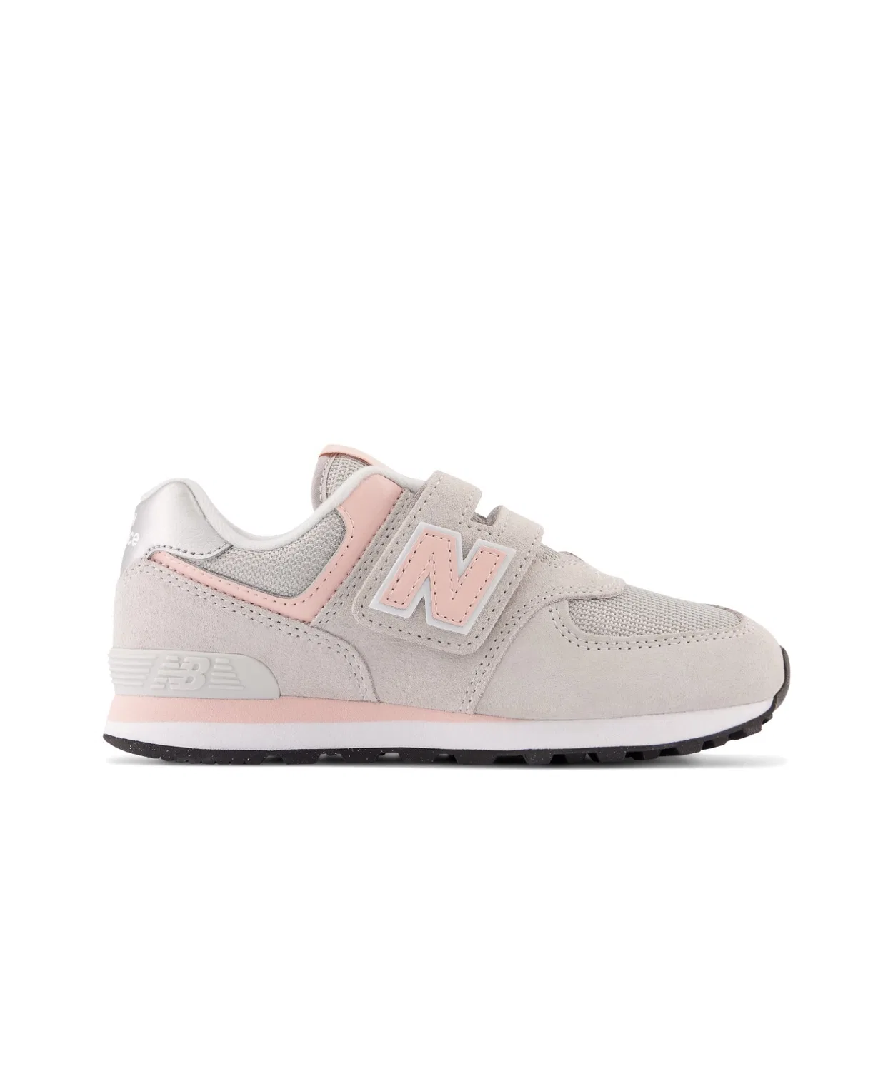 Детские кроссовки на липучках 574 Core Hook & Loop New Balance, Pink