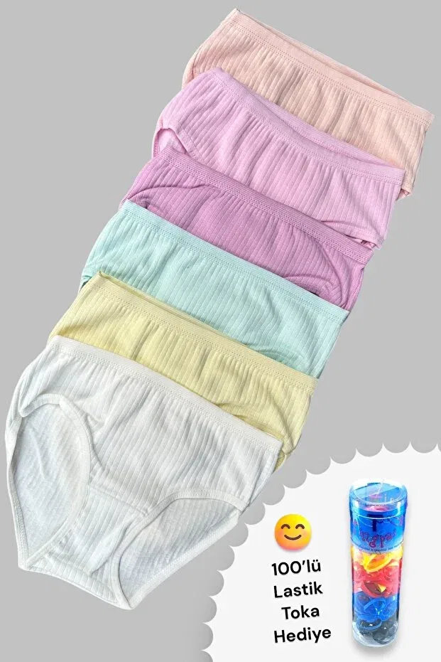 Детский комплект трусов для девочек хлопковый Basics Dondeza, Pastel