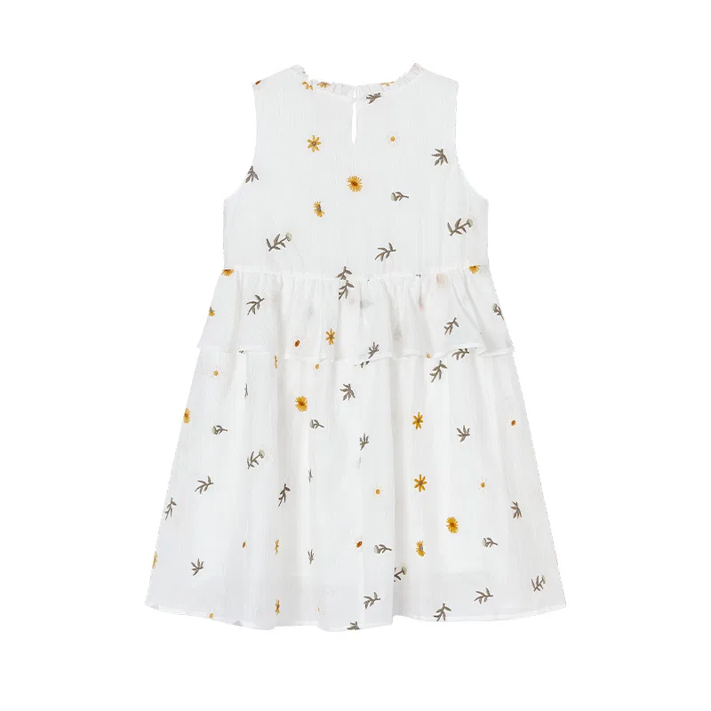 Детский комплект из двух предметов с юбкой Kids Two Piece Skirt Sets, XIANGYING, White — фото 3