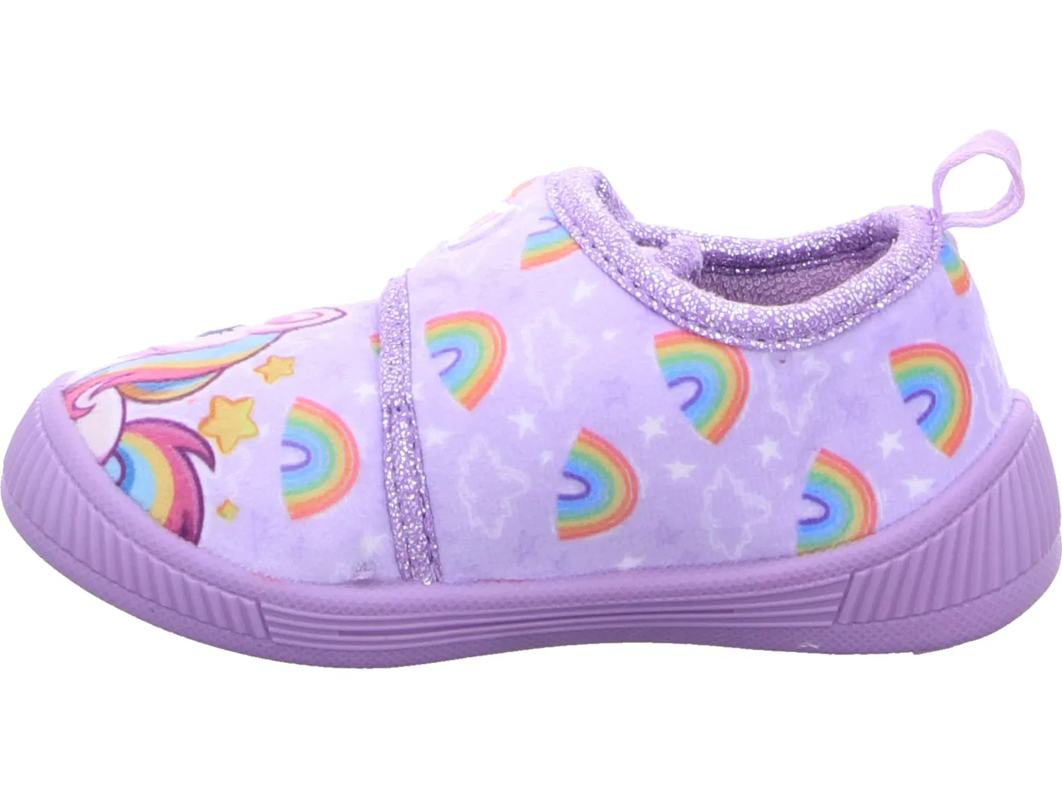 Домашние тапочки фиолетовый Unicorn, фиолетовый — фото 3