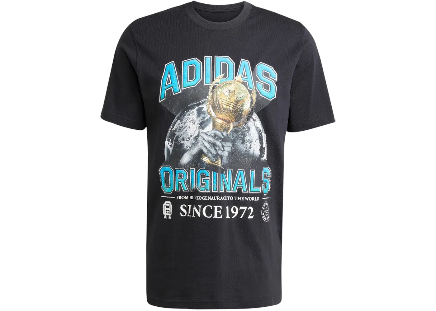 Мужская футболка с принтом Trefoil Series Regular Tee Adidas, Black