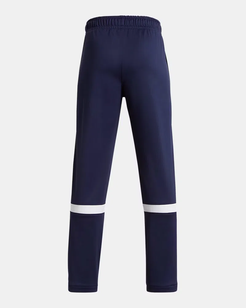 Спортивные штаны для мальчиков 63,5 см с молниями на щиколотках UA Knit Team UnderArmour, Midnight Navy/White — фото 2